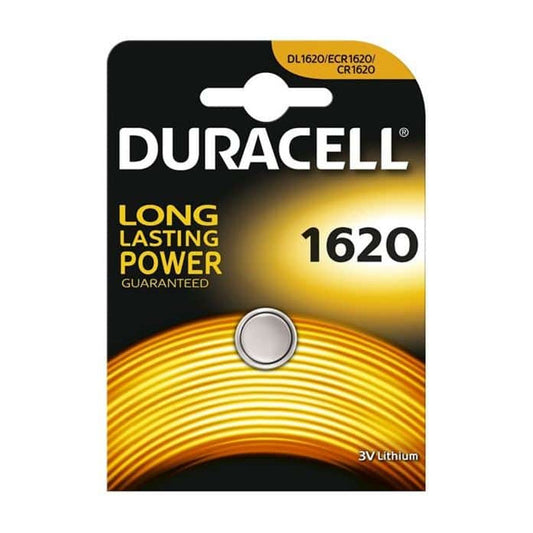 CR1620 Duracell Lithium Coin Cell Battery, 3V