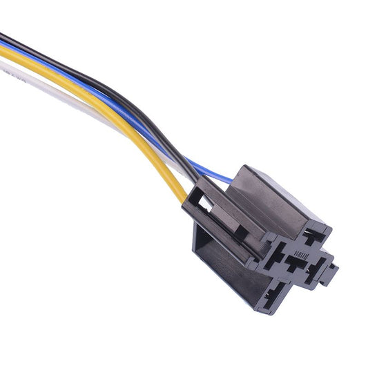 Prewired 4 Pin Mini Automotive Relay Socket Holder Harness