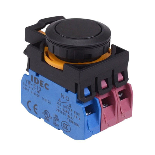 CW1B-A1E12B  Black Maintained Push Button Switch 1NO-2NC IP65 IDEC