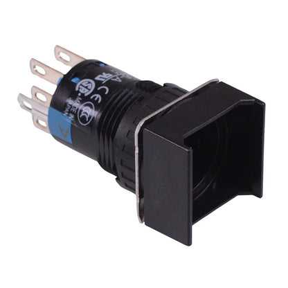 AL6Q-A200 16mm Latching Square illuminated Push Button Body DPDT IDEC