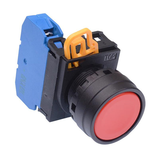 YW1B-A1E10R Red 22mm Maintained Push Button Switch NO IP65 IDEC