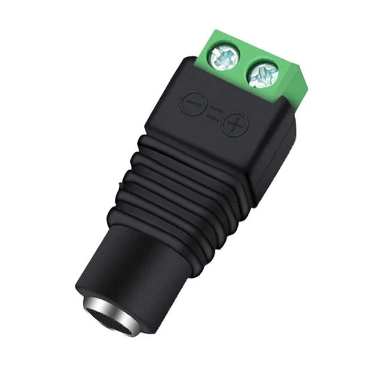 Female DC Power Connector Socket with Screw Terminals