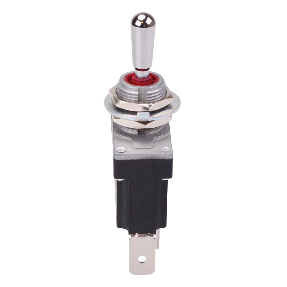 On-Off-(On) Momentary Sealed 12mm Toggle Switch SPDT 12A IP68