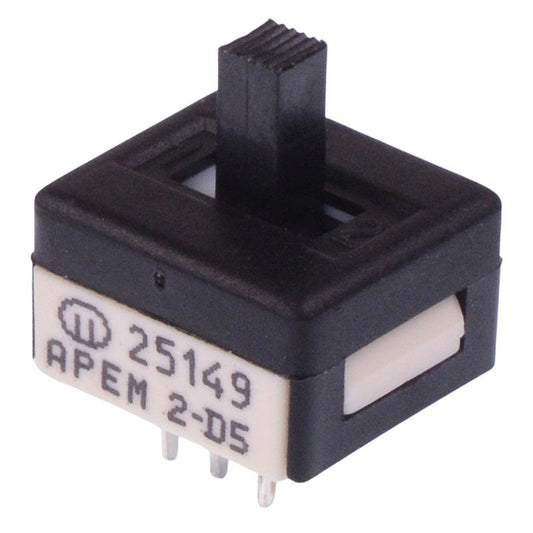 25149NAH6 APEM On-Off-On Professional PCB Slide Switch High Actuator DPDT