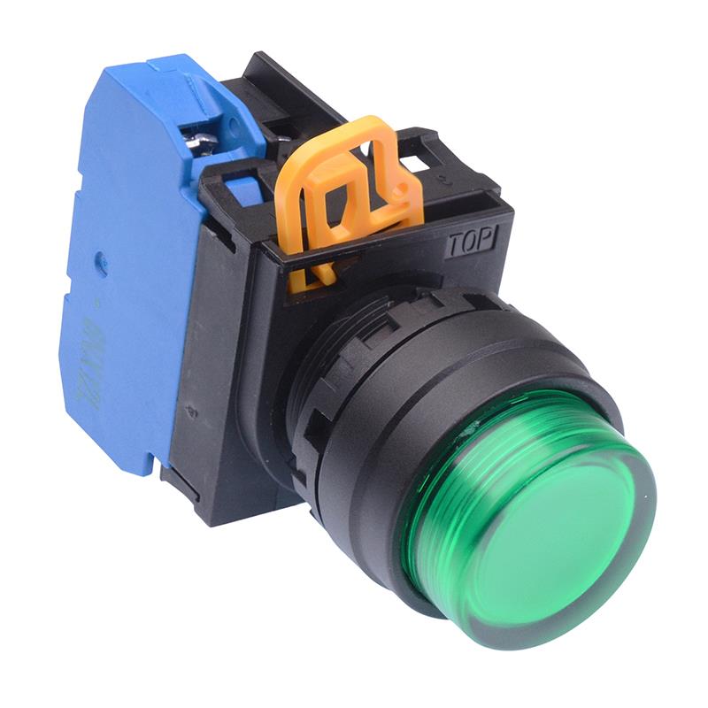 YW1L-A2E10Q3G Green 12V illuminated 22mm Maintained Push Button Switch NO IP65 IDEC