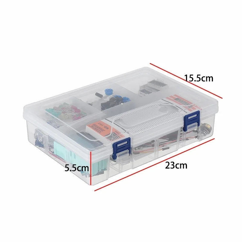 Arduino Uno Box Dimensions DIY Electronic Project Starter Kit with Compatible Arduino UNO R3 Rev3 ...