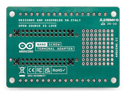 Arduino® Nano Screw Terminal Adapter (3 Boards Pack)