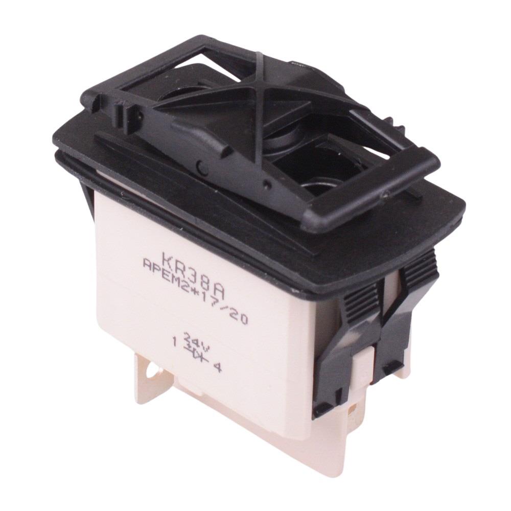 KR382AKJXA On-Off-(On) Auto Rocker Switch Red 24V illuminated SPDT IP68
