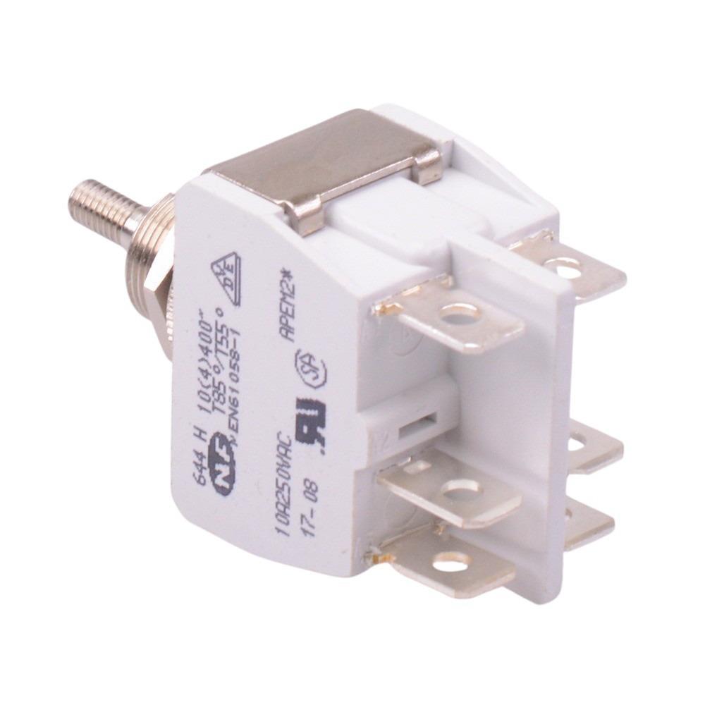 644H/2X2330 APEM On-On-On 12mm Toggle Switch DP3T 15A 250VAC