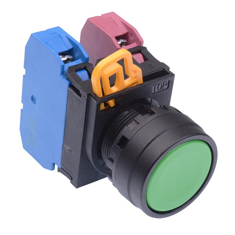 YW1B-M1E11G Green 22mm Momentary Push Button Switch 1NO-1NC IP65 IDEC