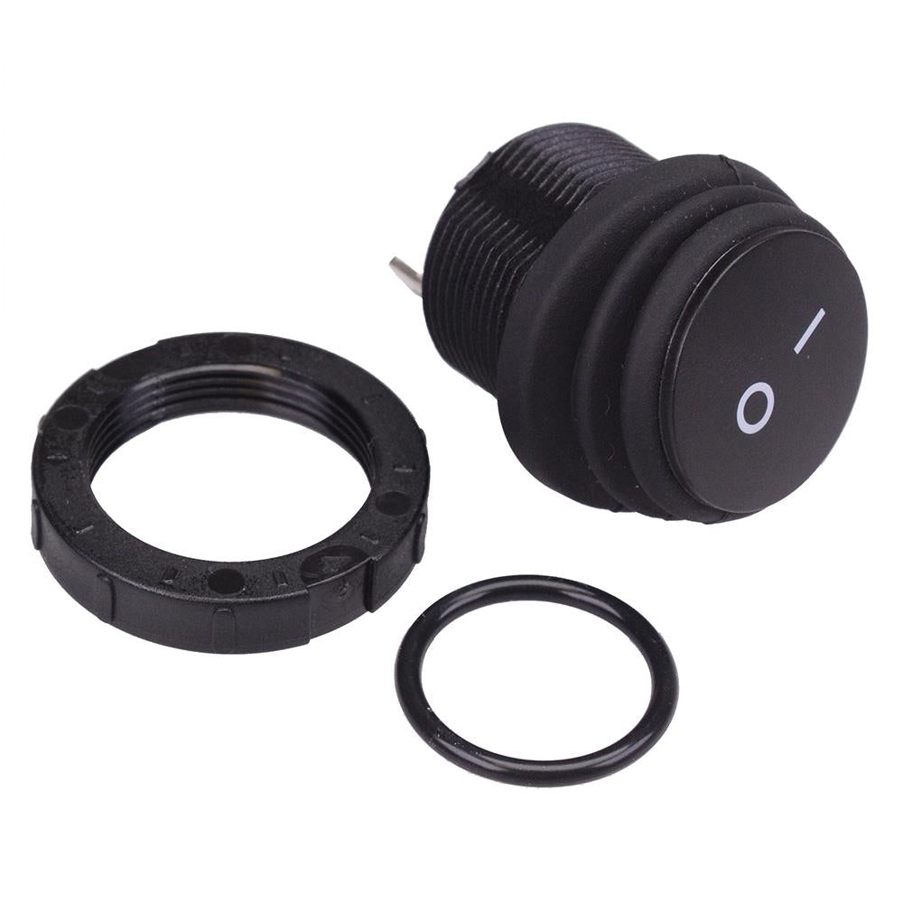 Waterproof On-Off Round 20mm Rocker Switch IP68 SPST 16A 250VAC