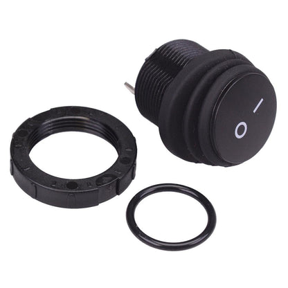 Waterproof On-Off Round 20mm Rocker Switch IP68 SPST 16A 250VAC