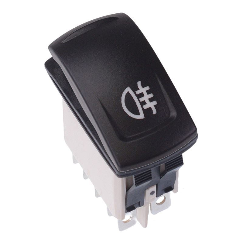 KR46CAKDDG22NXXXX27 Rear Fog Lights Latching Red 12V LED Auto Rocker Switch DPDT IP68 APEM