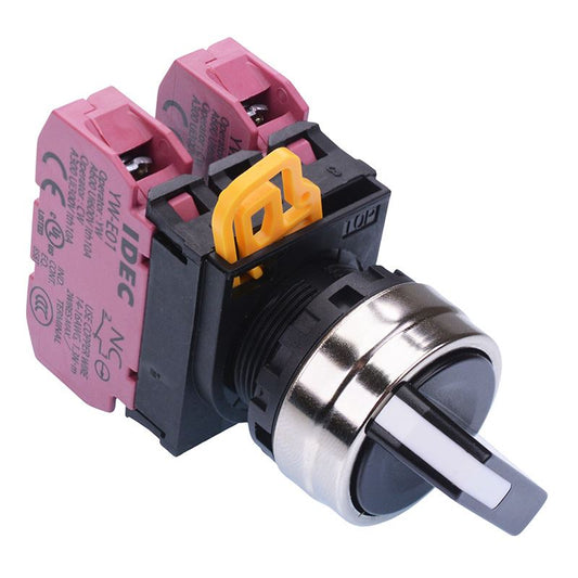 YW4S-2E02 22mm Metal Bezel 2 Position Maintained Selector Switch 2NC IP65 IDEC