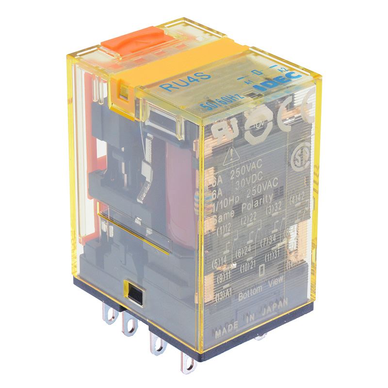 RU4S-D24 24VDC IDEC Plug In Power Relay 6A 4PDT IDEC