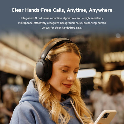 Edifier W800BT Pro Wireless Headphones with Active Noise Cancellation, Ivory