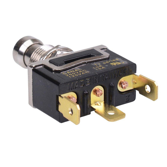 On-On Latching 12mm Heavy Duty Push Button Switch SPDT 15A