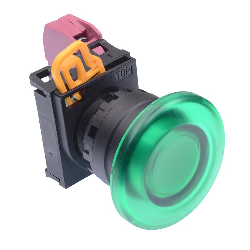 YW1L-A4E01Q0G Green 22mm Mushroom Maintained Push Button Switch NC IP65 IDEC