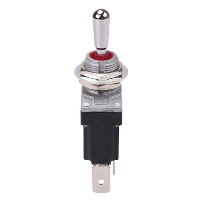 (On)-Off-(On) Momentary Sealed 12mm Toggle Switch SPDT 12A IP68