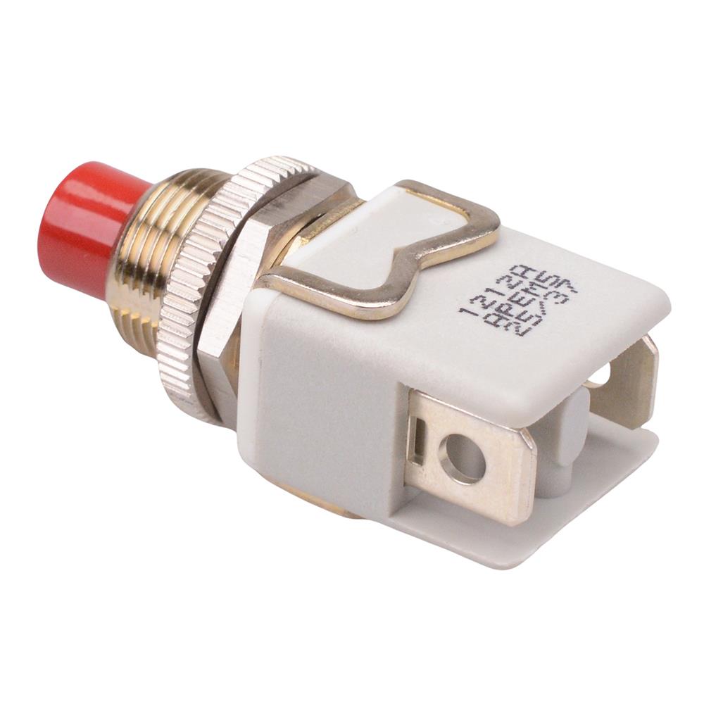 1212A6 APEM On-(Off) Red Momentay Push Button Switch SPST-NC 8A