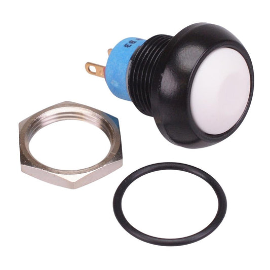 IPR3SAD7/1 White Momentary 12mm Push Button Switch SPST IP67 APEM