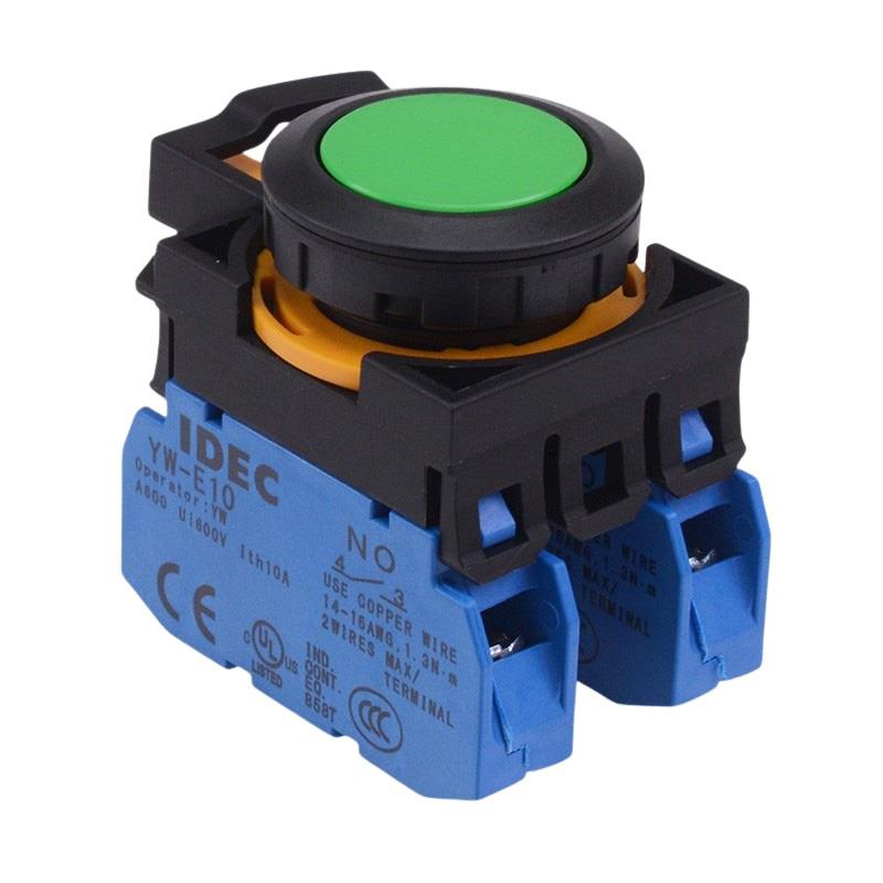 CW1B-A1E20G Green Maintained Push Button Switch 2NO IP65 IDEC