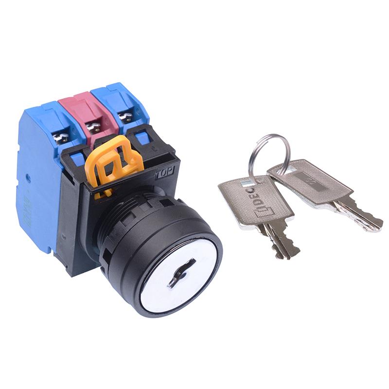 YW1K-3AE21 22mm 3 Position Maintained Key Switch 2NO-1NC IP65 IDEC