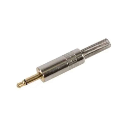 Gold Plated 3.5mm Mono Jack Plug (Solder Tags)