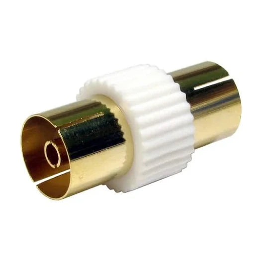 Gold Plated TV Coax Female to Female Coupler