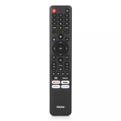 Hama Universal TV Remote Control for Hisense, Teachable, 4 App Buttons