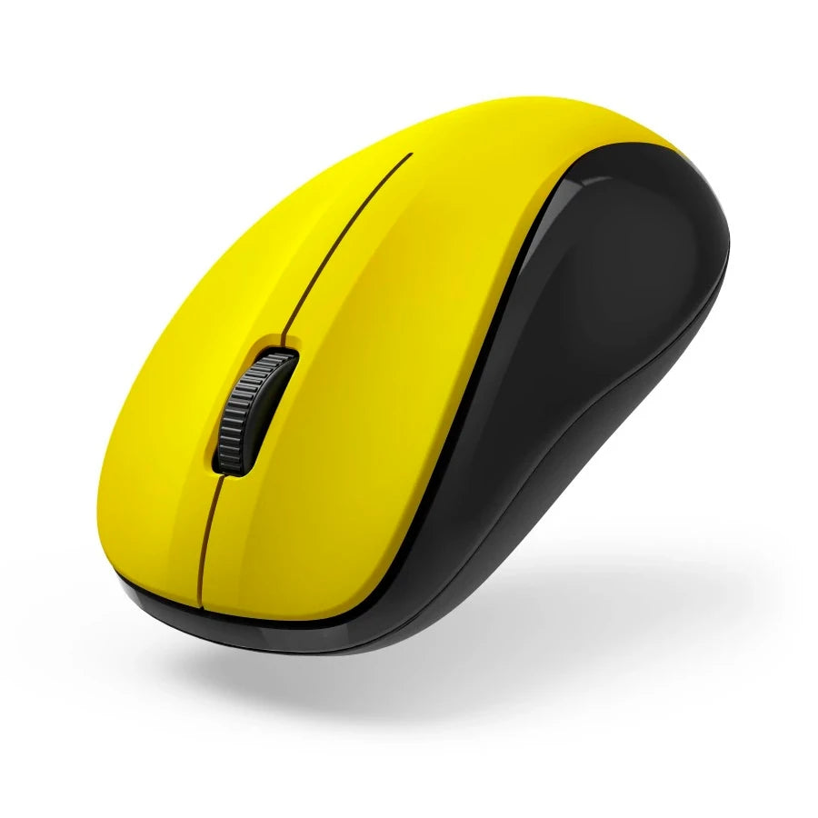 Yellow Color Computer Mouse Hama MW‑300 V2 Silent Wireless Mouse – Yellow, 3‑Button Optical – The ...