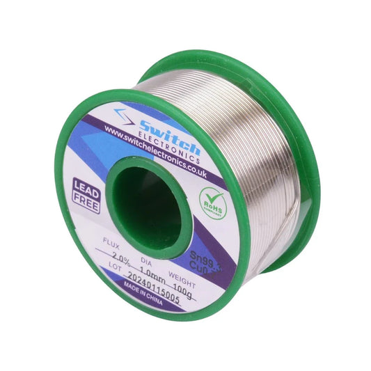 0.7mm 22SWG Lead Free Solder Wire 100g