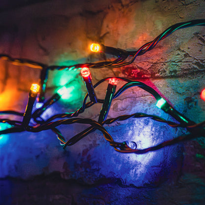 Lyyt Outdoor LED Battery Operated String Lights with Timer / Multicoloured