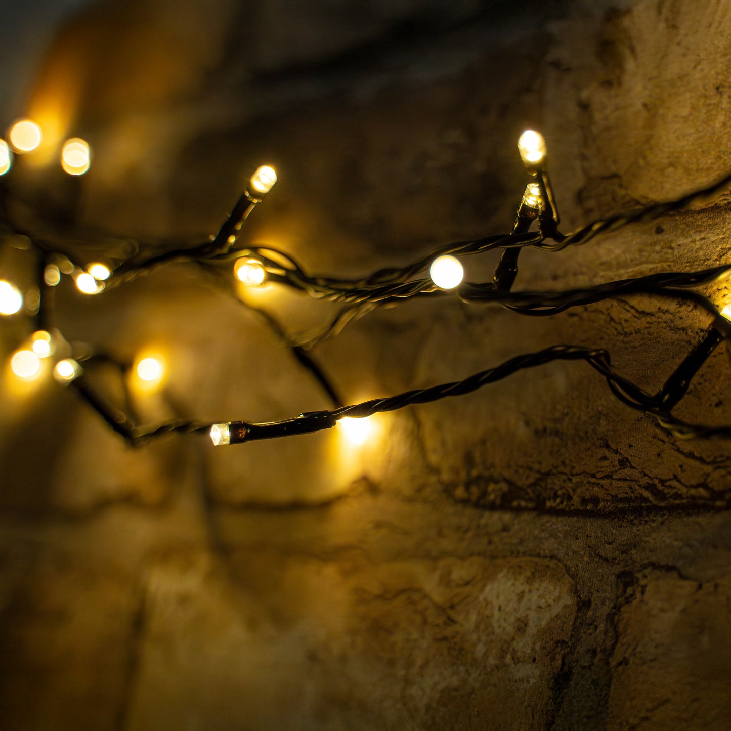 Lyyt Outdoor LED Battery Operated String Lights with Timer / Warm White