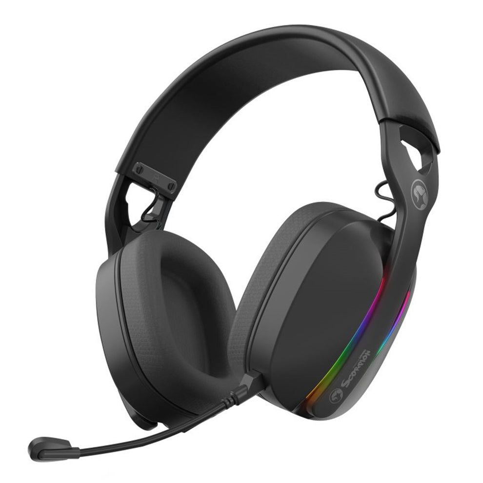 Marvo Scorpion Pulz 70W HG9086W RGB Gaming Wireless + Wired Headset, P ...