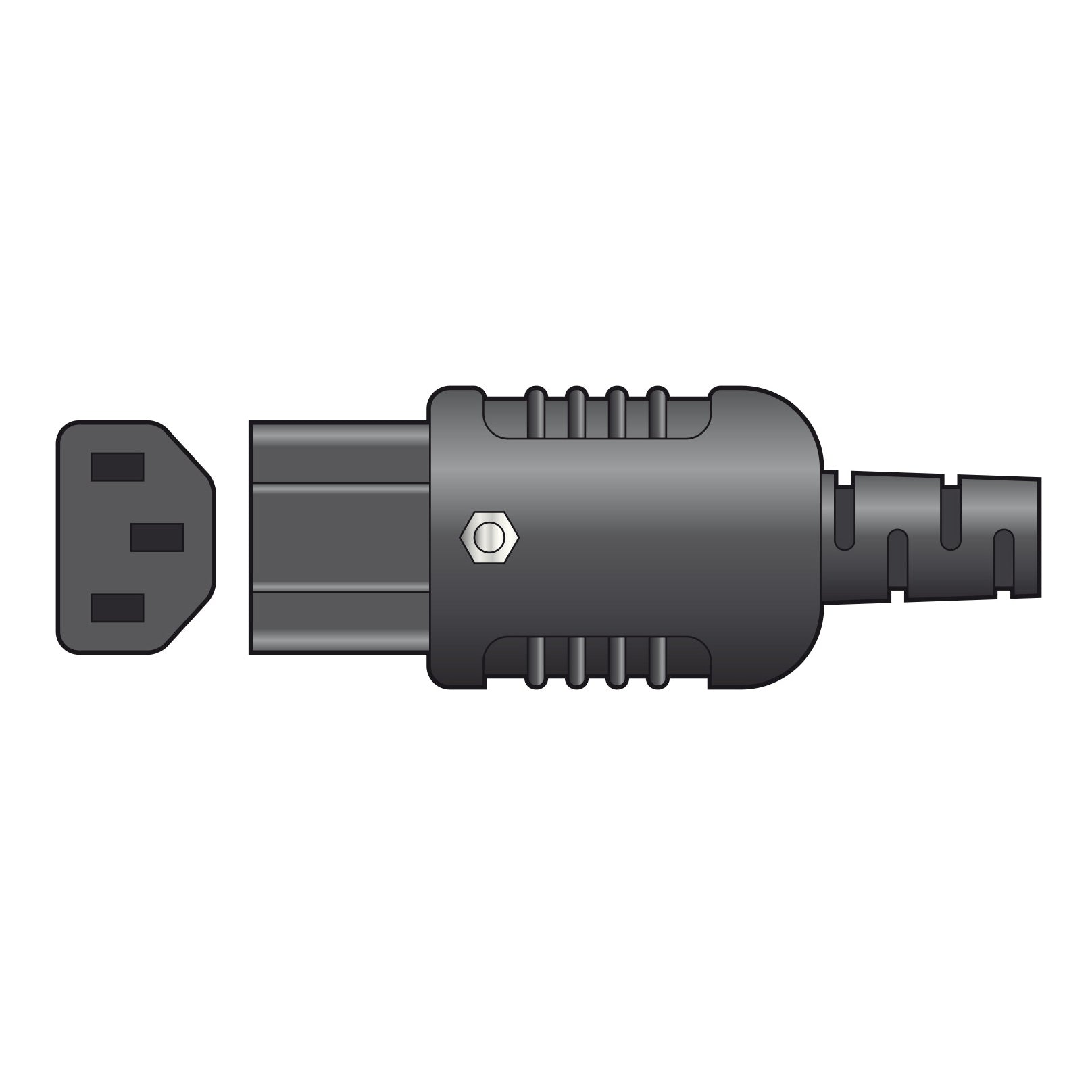 Mercury Heavy Duty In-line IEC Connector C13