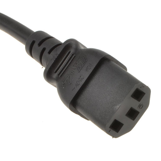 Mercury C13 IEC Mains Power Lead, 3-Pin, 10A, 2 Metre