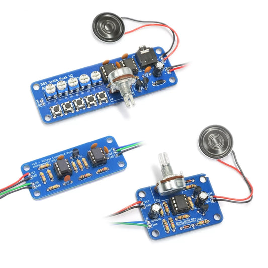 MitchElectronics Audio FX Pack Micro Audio Amp/555 Synth Punk/VCO DIY Solder Kit