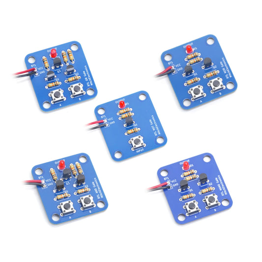 MitchElectronics Logic Gate Pack RTL NOT/NOR/AND/NAND/OR Solder DIY Solder Kit