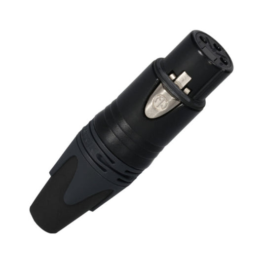 Neutrik Gold Plated In-Line XLR Socket (Solder Tags)