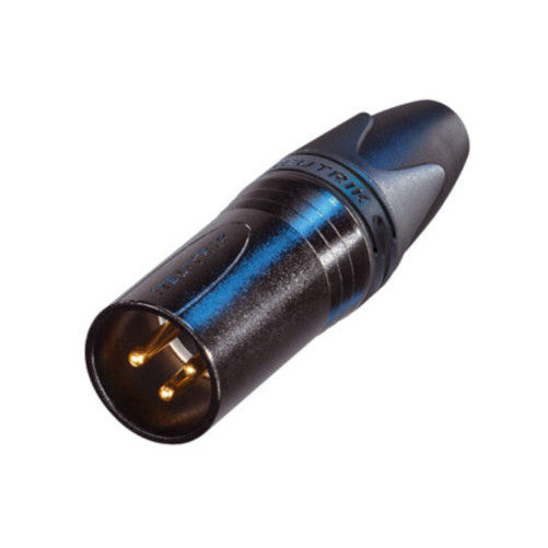 Neutrik Gold Plated XLR Plug (Solder Tags)