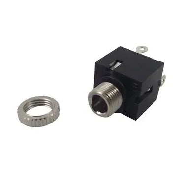Panel Mounted 3.5mm Mono Socket (Solder Tags)