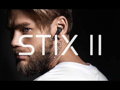 Veho STIX II PRO True Wireless Earphones, Carbon Black