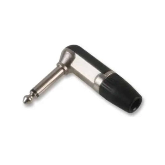 Right Angled 6.35mm Mono Jack Plug (Solder Tags)