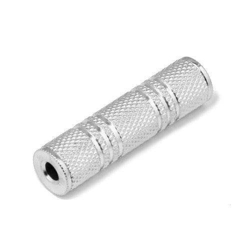 Nickel Stereo 3.5mm Jack Socket Coupler Female to Female
