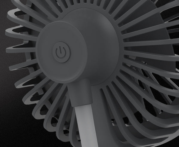 Veho UF-2 3-in-1 USB Desktop USB Fan, Smartphone Charger & LED Lamp