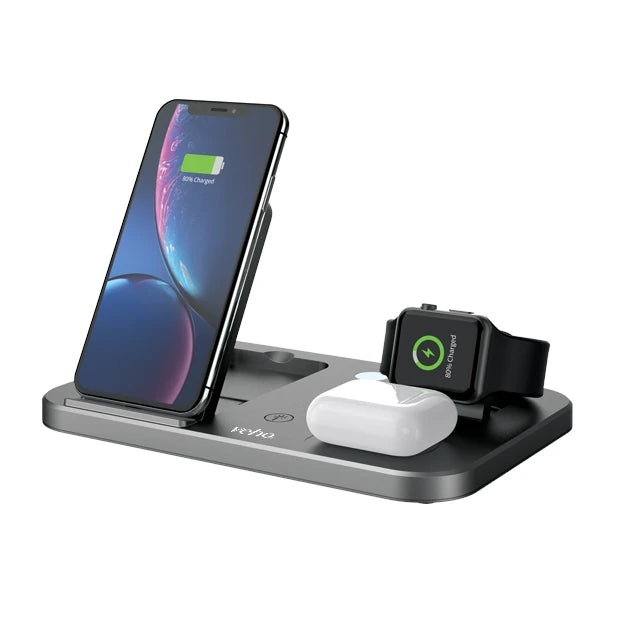 DS-7 Qi Wireless Multi-Charging Station for Phone, iWatch, Airpods