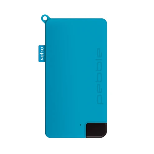 Pebble Pokket 1000mah Keyring Powerbank, Blue