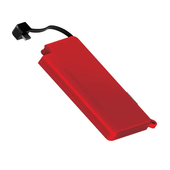 Pebble Pokket 1000mah Keyring Powerbank, Red