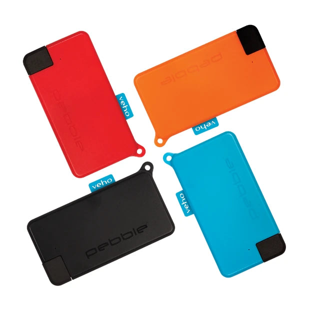Pebble Pokket 1000mah Keyring Powerbank, Red